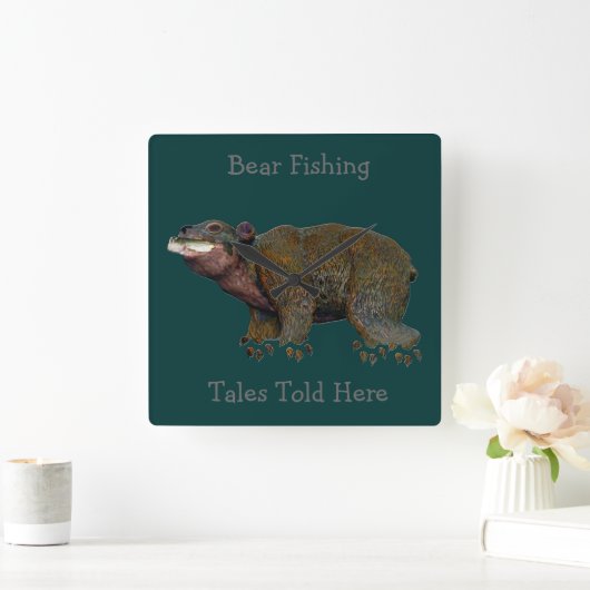 De okkernoot draagt vissend Verhalen Vierkante Klok (Huis)