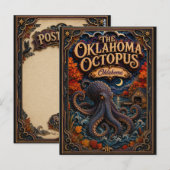 De Oklahoma Octopus Oklahoma Popcut Legends Briefkaart (Voorkant / Achterkant)