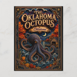 De Oklahoma Octopus Oklahoma Popcut Legends Briefkaart
