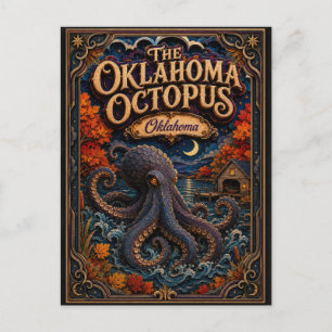 De Oklahoma Octopus Oklahoma Popcut Legends Briefkaart