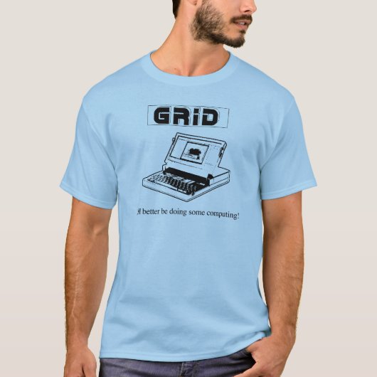 De Ol' GRiD compass, de Godfather van notebooks T-shirt (Voorkant)