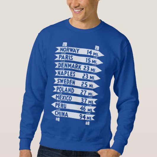 De Ol' Maine wegwijzer sweatshirt (Voorkant)