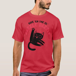 De Ol Razzle Dazzle Grappige kat Baseball TS shirt