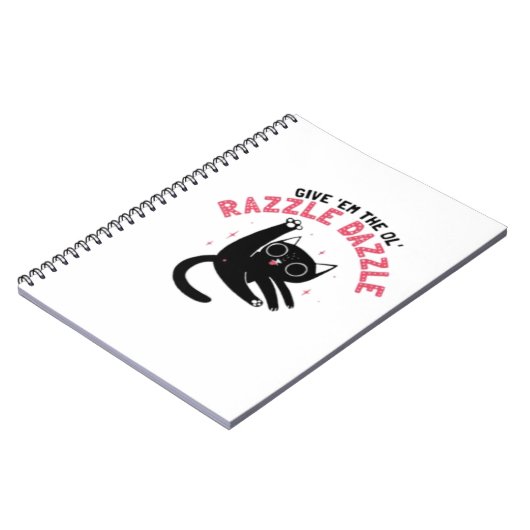 De Ol' Razzle _ Grappige kat Notitieboek (Linkerzijde)