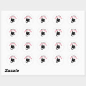 De Ol' Razzle _ Grappige kat Ronde Sticker (Vel)