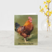 De olie Geschilderde Kaart van de Nota van de Kip (Gele Bloem)