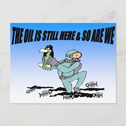 De olie is nog steeds in Briefkaart (Voorkant)