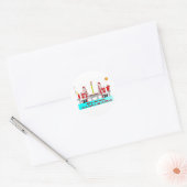 De Olievelden van Dubai, de Sticker van het Olieve (Envelop)
