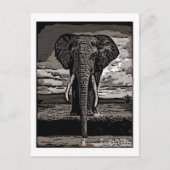 De olifant briefkaart (Voorkant)