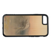 De olifant carved wood iPhone hoesje (Achterkant (horizontaal))