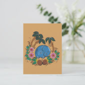 De olifant en ananas briefkaart (Staand voorkant)
