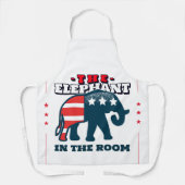 De olifant in de kamer schort (Voorkant)