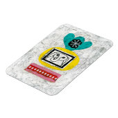 De olifant is bedraad met een koelkastmagneet magneet (Linkerzijde)