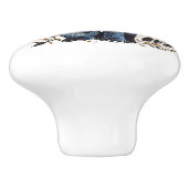 De olifant loopt door het kreupelhout keramische knop (Zijkant)