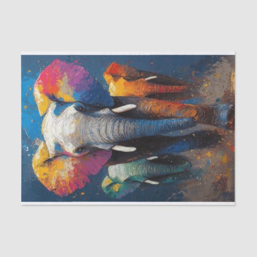 De olifant Lyfe10 Tissuepapier (Voorkant)