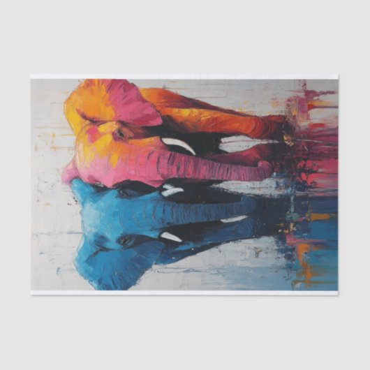 De olifant Lyfe13 Tissuepapier (Voorkant)