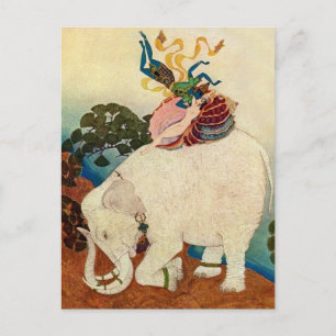 “De Olifant Parel” door Edmund Dulac Briefkaart