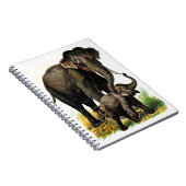 De Olifant van de moeder met Kalf Notitieboek (Rechterzijde)