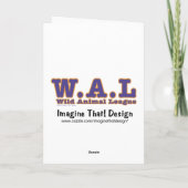 De Olifant van het honkbal dankt u kaardt Bedankkaart (Achterkant)