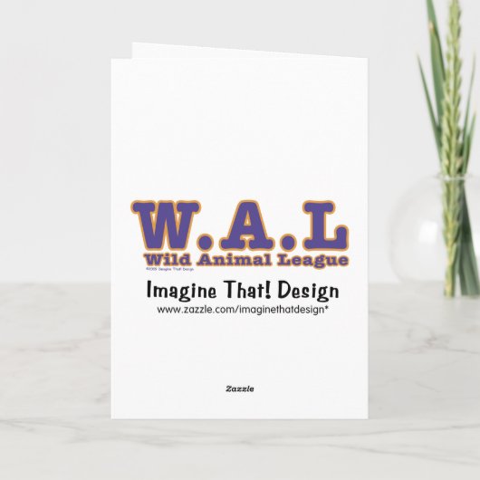 De Olifant van het honkbal dankt u kaardt Bedankkaart (Achterkant)