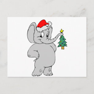 De Olifant van Kerstmis Feestdagenkaart