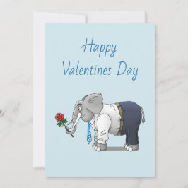De Olifanten Gelukkig Valentijnsdag Feestdagenkaart
