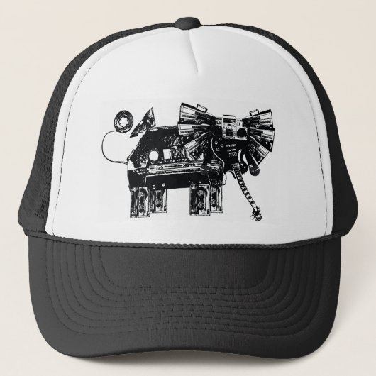 de olifanten horen trucker pet (Voorkant)