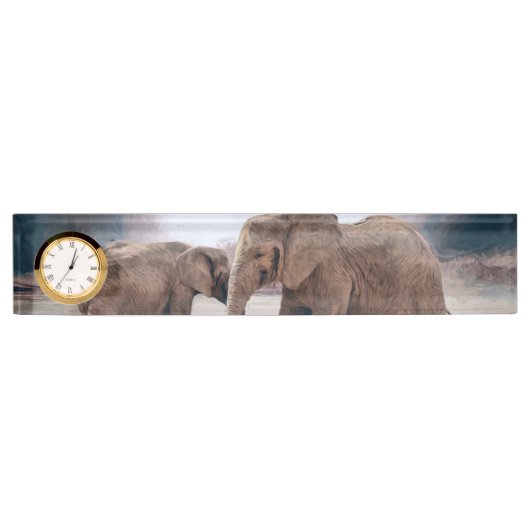 De olifanten naambordje (Voorkant)