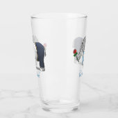 De olifanten zijn blij met Valentijnsdag Glas (Links)