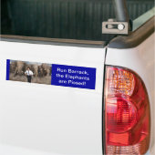 De olifanten zijn kwaad. bumpersticker (Op Truck)