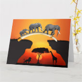 DE OLIFANTENFAMILIE IN AFRIKA KAART (Gele Bloem)