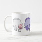 De olifantenfamilie koffiemok (Links)