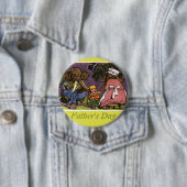 De olifantenfamilie - ronde button 7,6 cm (In situ)