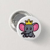 De olifantenkoning ronde button 3,2 cm (Voorkant /achterkant)