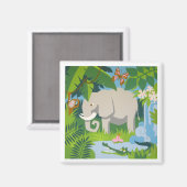 De olifantenmagneet magneet (Voorkant / Achterkant)