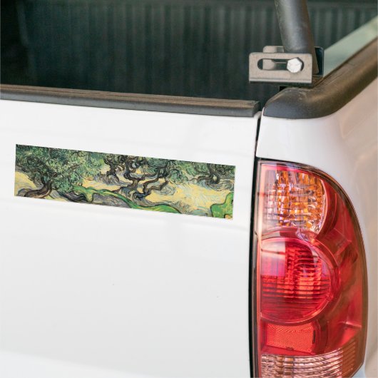 de olijfbomen,1889, Vincent van Gogh Bumpersticker (Op Truck)