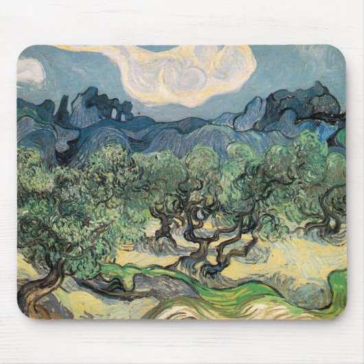 de olijfbomen,1889, Vincent van Gogh Muismat (Voorkant)