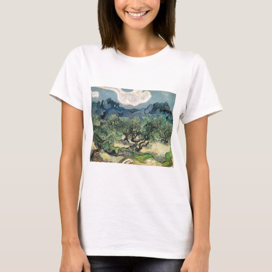 de olijfbomen,1889, Vincent van Gogh T-shirt (Voorkant)