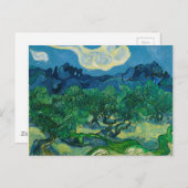 De olijfbomen met Alpilles Vincent van Gogh Briefkaart (Voorkant / Achterkant)