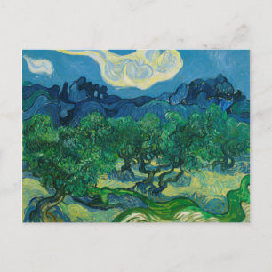 De olijfbomen met Alpilles Vincent van Gogh Briefkaart