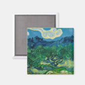 De olijfbomen met Alpilles Vincent van Gogh Magneet (Voorkant / Achterkant)