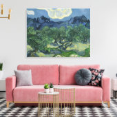 De olijfbomen - Van Gogh Canvas Afdruk (Insitu (Woonkamer))
