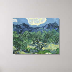 De olijfbomen - Van Gogh Canvas Afdruk