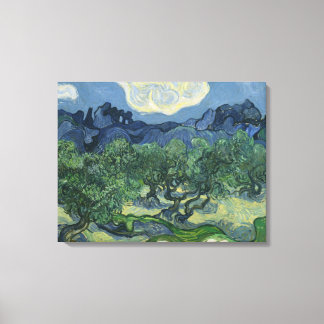 De olijfbomen - Van Gogh Canvas Afdruk