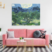De olijfbomen - Van Gogh Canvas Afdruk (Insitu (Woonkamer))