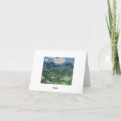De olijfbomen - Van Gogh Kaart (Achterkant)