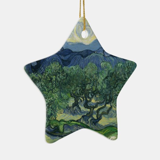 De olijfbomen - Van Gogh Keramisch Ornament (Rechts)