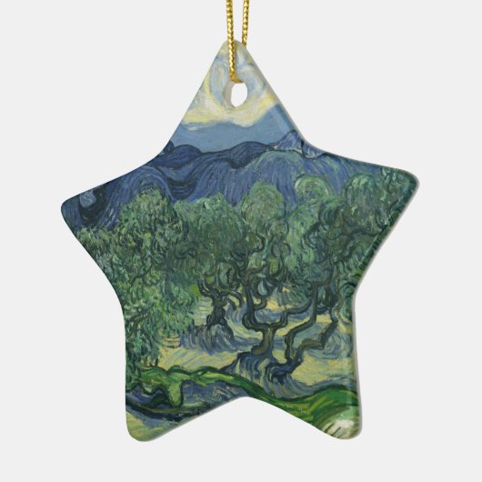 De olijfbomen - Van Gogh Keramisch Ornament (Links)