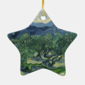 De olijfbomen - Van Gogh Keramisch Ornament (Achterkant)