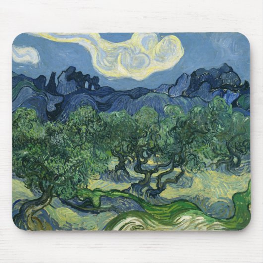 De olijfbomen van Van Gogh Fine Art Muismat (Voorkant)